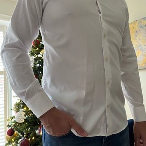 Eton shirt. Long sleeve white slim, size large. Next size 16.5